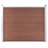 WPC Fence Panel 180x146 cm Brown - Durable & Stylish Barrier