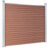 WPC Fence Panel 180x146 cm Brown - Durable & Stylish Barrier