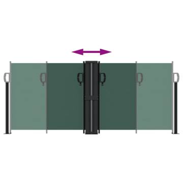 Retractable Side Awning Dark Green 100x600 cm | HipoMarket