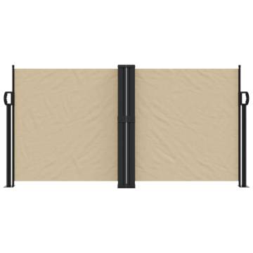 Retractable Side Awning Beige 120x600 cm - Instant Privacy Oasis