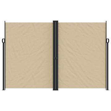 Retractable Side Awning Beige 220x600 cm | Hipo Market