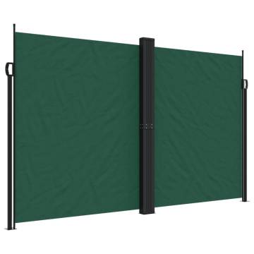 Retractable Side Awning Dark Green 200x1000 cm - Buy Online