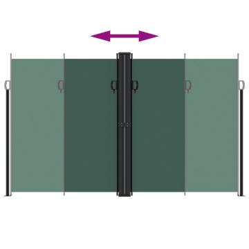 Retractable Side Awning Dark Green 200x1000 cm - Buy Online