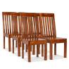 Dining Chairs 6 pcs Solid Wood with Sheesham Finish Modern Quantity in Package 6 