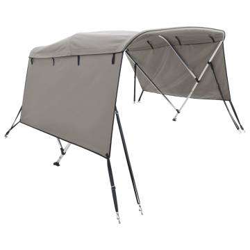 3-Bow Bimini Top with Sidewalls 183x(154-167)x137 cm - Hipomarket