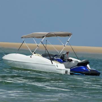 4-Bow Bimini Top with Sidewalls - 243x(230-244)x137 cm