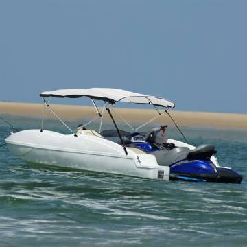 3-Bow Bimini Top with Mesh Sidewalls - Durable Sunshade Protection