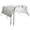 3-Bow Bimini Top with Mesh Sidewalls - Durable Sunshade Protection