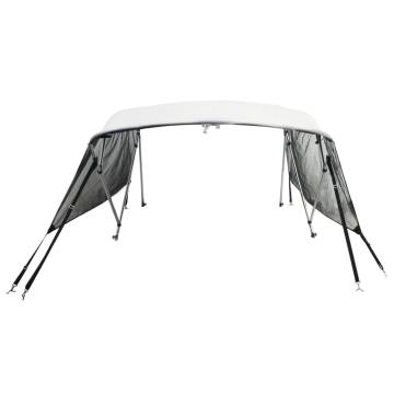 3-Bow Bimini Top with Mesh Sidewalls - Durable Sunshade Protection