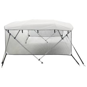 3-Bow Bimini Top with Mesh Sidewalls - Durable Sunshade Protection