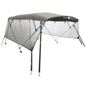 4-Bow Bimini Top with Mesh Sidewalls - UV & Water Resistant