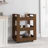 Kitchen Trolley Brown Oak 60x45x80 cm Engineered Wood Colour brown oak 