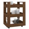 Brown Oak Kitchen Trolley 60x45 cm - Stylish Storage Solution