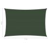 Sunshade Sail 160 g/m² Dark Green 6x7 m | Buy Online