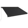 Manual Retractable Awning 450x300 cm - Anthracite | HipoMarket