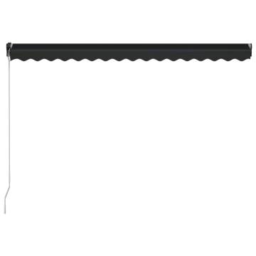 Manual Retractable Awning 450x300 cm - Anthracite | HipoMarket