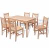 Seven Piece Pinewood Dining Set - Timeless Design