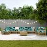 10 Piece Garden Sofa Set - Durable Pinewood Design