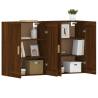 Wall Mounted Cabinets - 2 pcs Brown Oak Engineered Wood