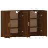 Wall Mounted Cabinets - 2 pcs Brown Oak Engineered Wood