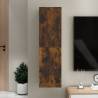 Wall-mounted TV Cabinet Smoked Oak 30.5x30x110 cm Colour smoked oak Quantity in Package 1 Height 110 cm 