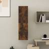 Wall-Mounted TV Cabinet in Smoked Oak - 30.5x30x110 cm