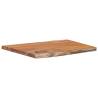 Rectangular Solid Wood Acacia Live Edge Table Top - 70x60 cm