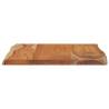 Rectangular Solid Wood Acacia Live Edge Table Top - 70x60 cm