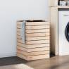 Laundry Basket 44x44x66 cm - Solid Pine Wood Storage Solution