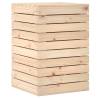 Laundry Basket 44x44x66 cm - Solid Pine Wood Storage Solution