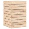 Laundry Basket 44x44x66 cm - Solid Pine Wood Storage Solution