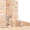 Laundry Basket 44x44x66 cm - Solid Pine Wood Storage Solution