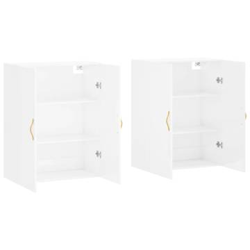 Stylish Wall Mounted Cabinets - High Gloss White | Hipo Market