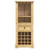 Wine Rack Corona - Solid Pine Wood Storage (56x35x120 cm)