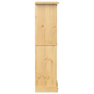 Wine Rack Corona - Solid Pine Wood Storage (56x35x120 cm)