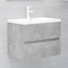 Concrete Grey Sink Cabinet with Built-in Basin | HipoMarket