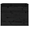 Wall Cabinet Black - Solid Pinewood 45x30x35 cm | HipoMarket