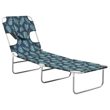 Folding Sun Lounger with Head Cushion | Stylish and Durable