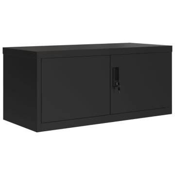 File Cabinet Black 90x40x240 cm Steel | Durable & Stylish