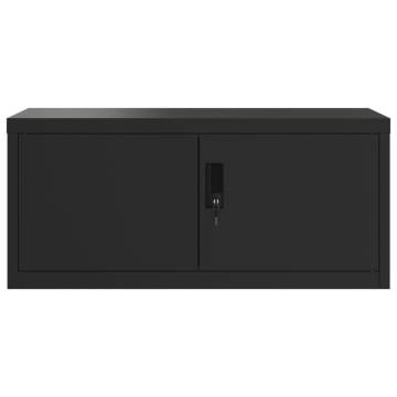 File Cabinet Black 90x40x240 cm Steel | Durable & Stylish