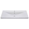 Sleek High Gloss White Sink Cabinet with Built-in Basin