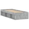 Concrete Grey Bed Frame 75x190 cm - Stylish & Practical