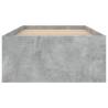 Concrete Grey Bed Frame 75x190 cm - Stylish & Practical