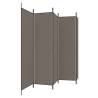 5-Panel Room Divider Anthracite - 250x220 cm Fabric | HiPoMarket