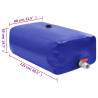 Foldable 500L Water Tank with Tap - Durable PVC Storage