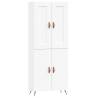 Stylish Highboard White 69.5x34x180 cm - Hipomarket