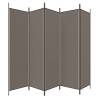 5-Panel Room Divider Anthracite - 250x220 cm Fabric | HiPoMarket