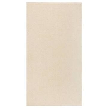 Elegant Cream Short Pile Rug 80x150 cm | Hipomarket UK