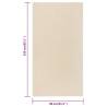 Elegant Cream Short Pile Rug 80x150 cm | Hipomarket UK