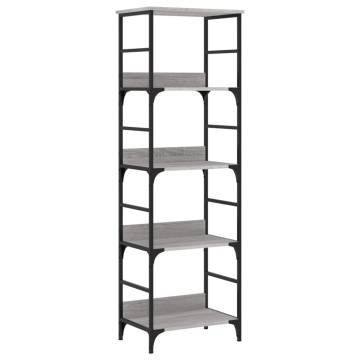 Bookshelf Grey Sonoma 50x33x153 cm | Durable Engineered Wood